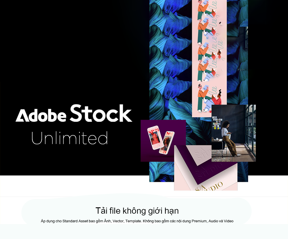 Tài khoản Adobe Stock tải không giới hạn