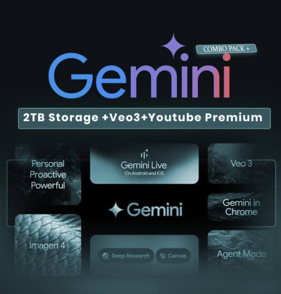 Gói Google One + Gemmi Advanced 1TB (12 Tháng)